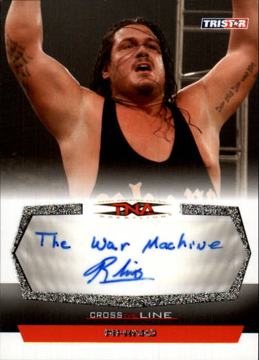 2008 TRISTAR TNA Cross the Line Autographs Silver #CRS Rhino