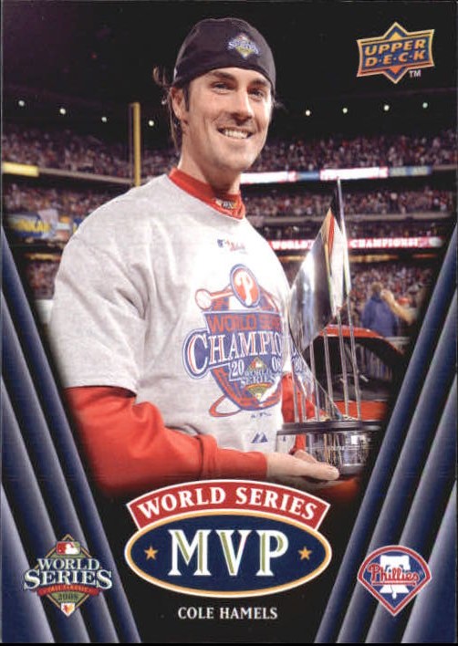 2008 Phillies Upper Deck World Series Champions #PP50 Cole Hamels MVP -  NM-MT