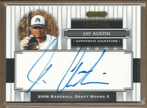 2008 Razor Signature Series #156 Jay Austin AU/1499