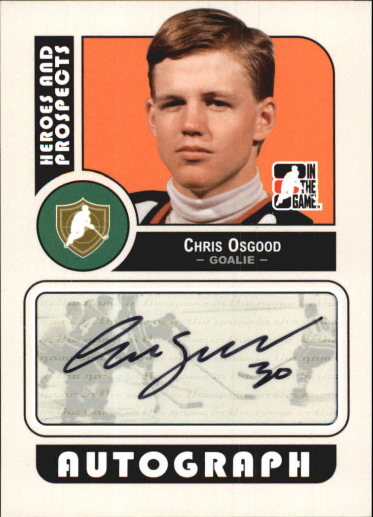 2008-09 ITG Heroes and Prospects Autographs #ACO Chris Osgood SP