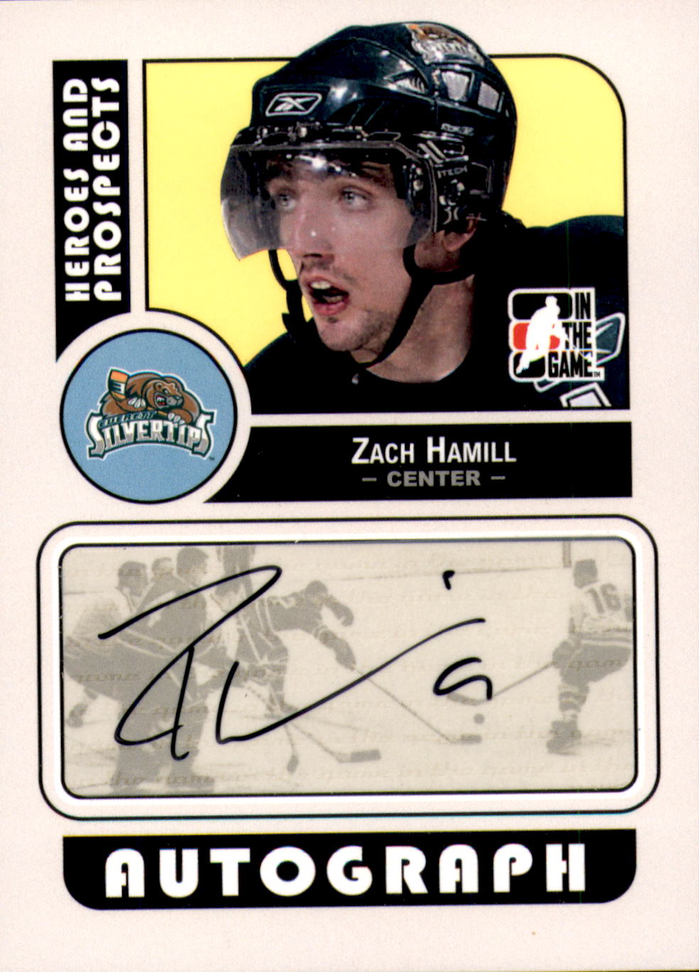2008-09 ITG Heroes and Prospects Autographs #AZH Zach Hamill