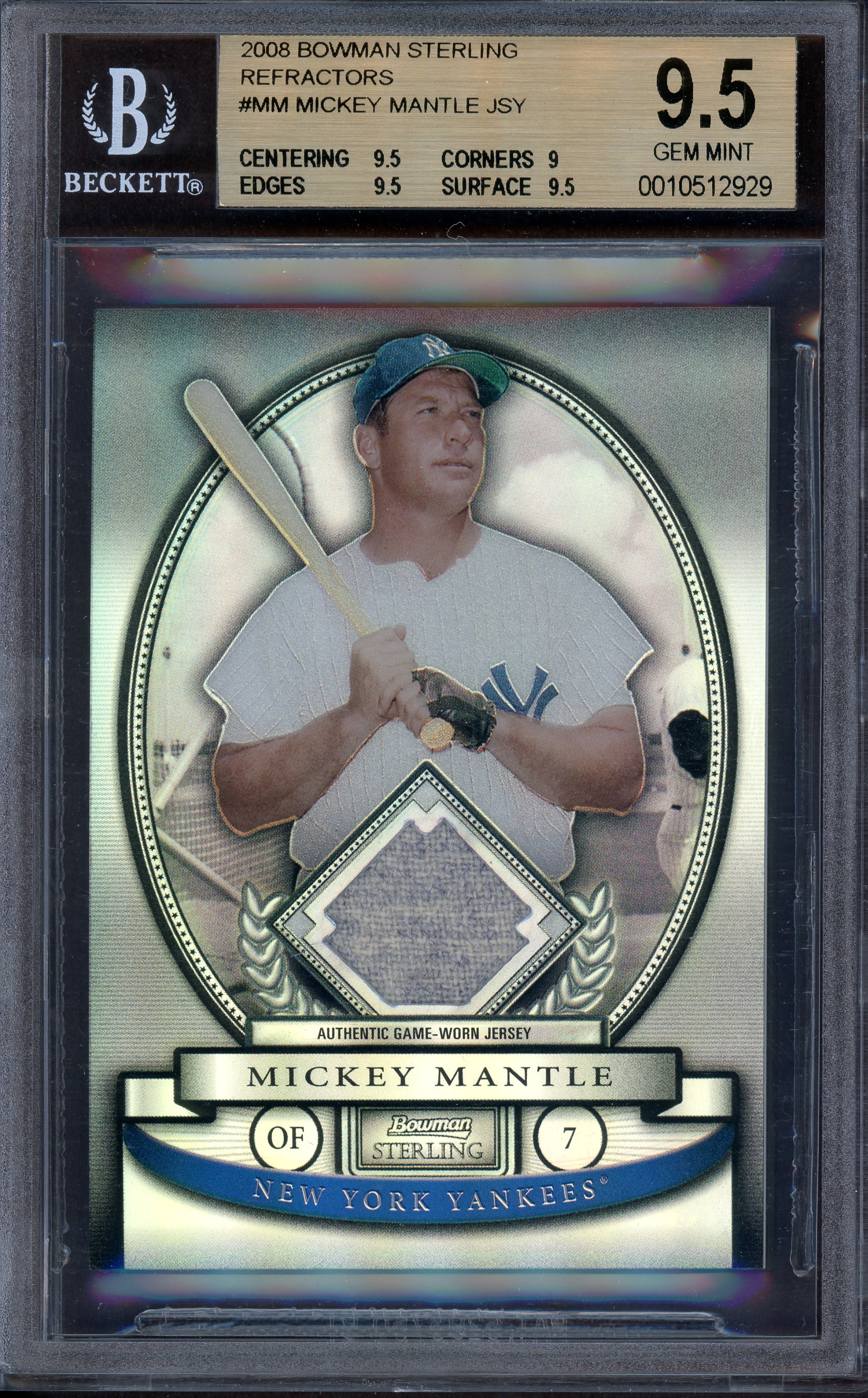 Mickey Mantle 2008 Topps Series Mint Card #7