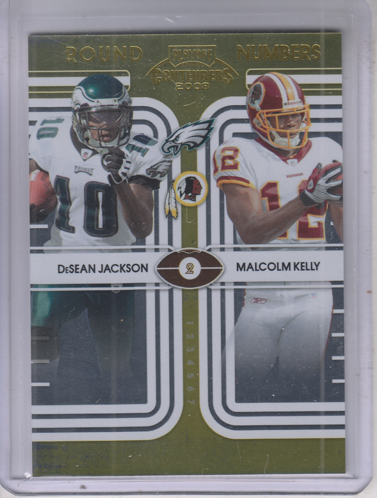 2008 Playoff Contenders Round Numbers Gold #16 DeSean Jackson/Malcolm Kelly
