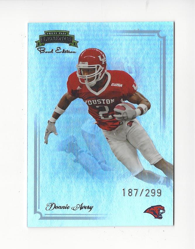 2008 Press Pass Legends Bowl Edition #76 Donnie Avery