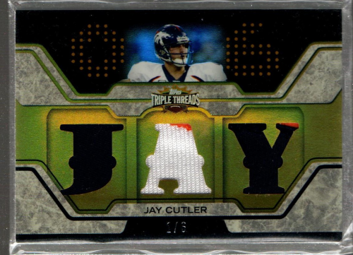 2008 Topps Triple Threads Relic Gold #TTR83 Jay Cutler