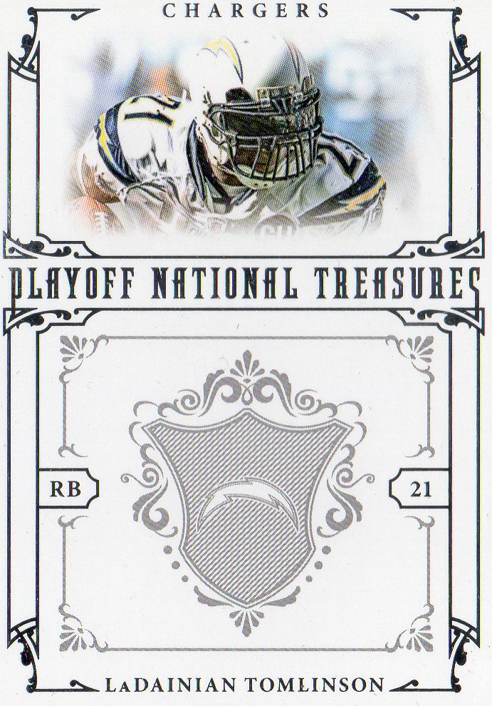 2008 Playoff National Treasures #1 LaDainian Tomlinson