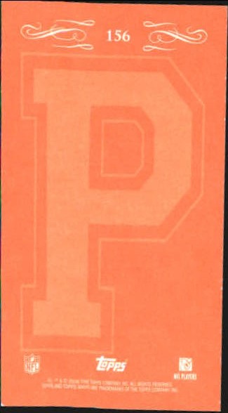 2008 Topps Mayo Mini Princeton Orange Backs #156 Patrick Willis