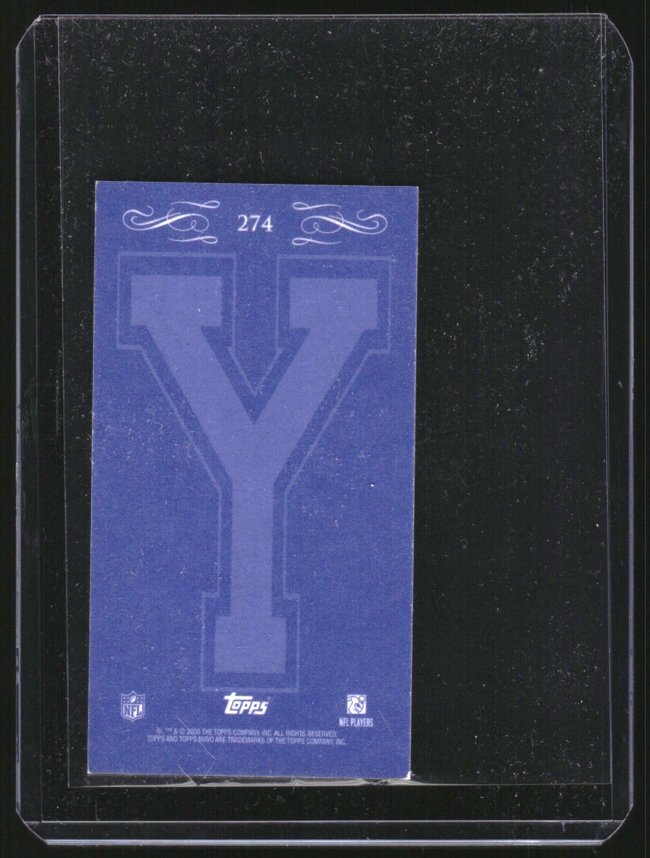 2008 Topps Mayo Mini Yale Blue Backs #274 Dr. John Harvey Kellogg back image