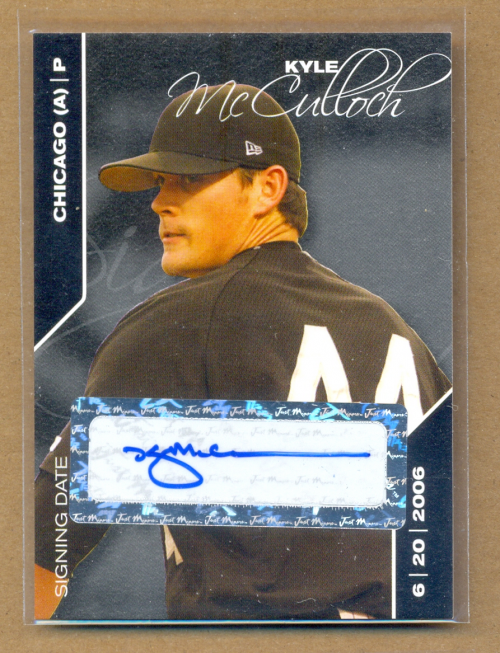 2008 Just Signing Date Autographs Black #137 Kyle McCulloch