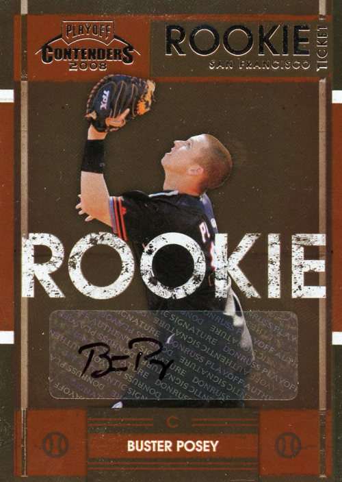 2008 Playoff Contenders #63 Buster Posey AU