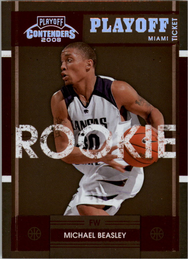 2008 Playoff Contenders Playoff Ticket #103 Michael Beasley