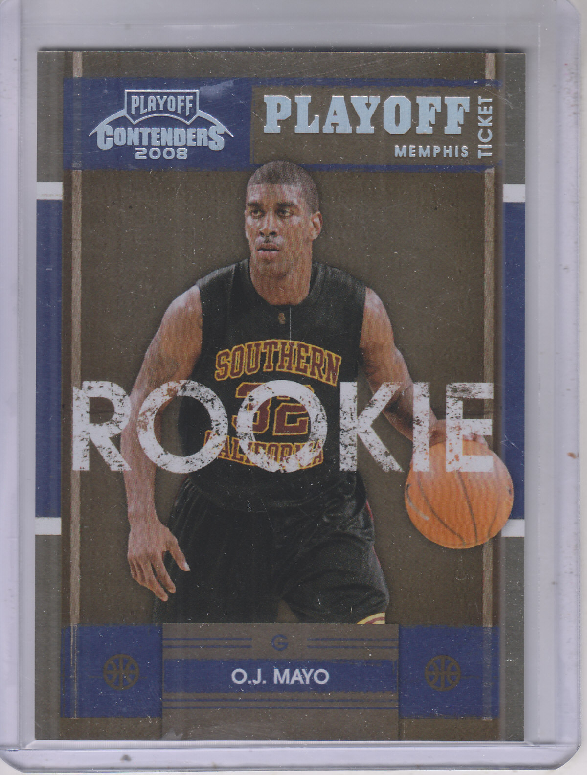 2008 Playoff Contenders Playoff Ticket #112 O.J. Mayo
