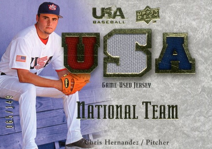 2008-09 USA Baseball National Team Jerseys #NTCH Chris Hernandez