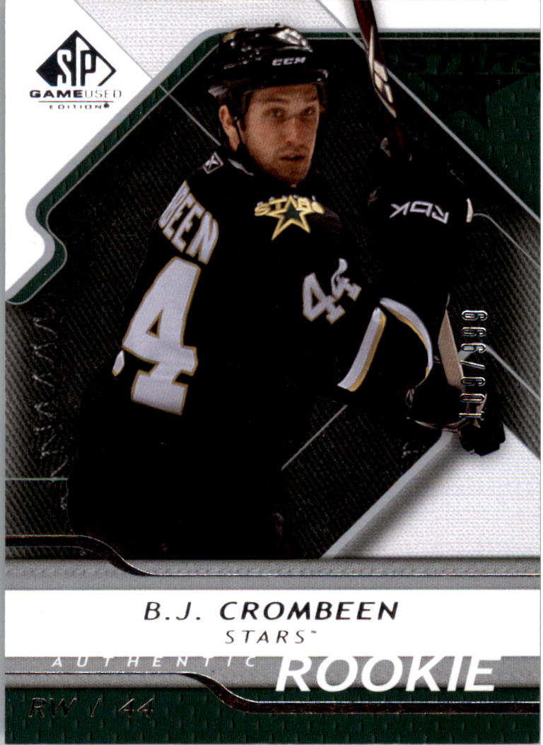 2008-09 SP Game Used #106 B.J. Crombeen RC