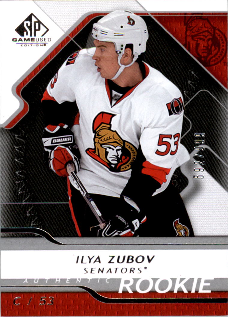 2008-09 SP Game Used #125 Ilya Zubov RC