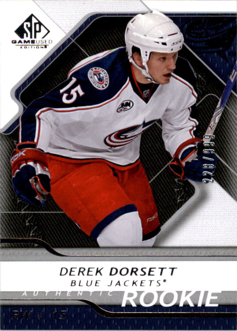 2008-09 SP Game Used #168 Derek Dorsett RC