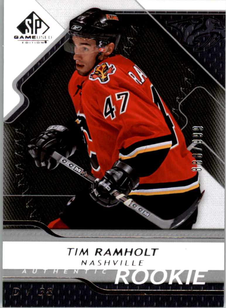 2008-09 SP Game Used #187 Tim Ramholt RC