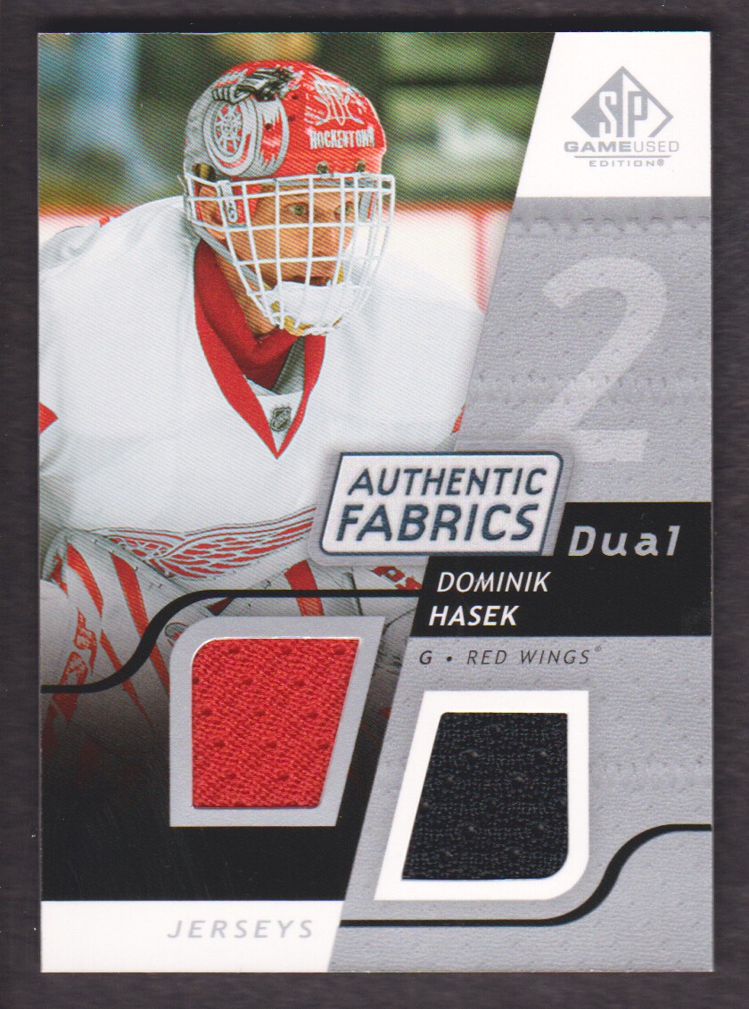2008-09 SP Game Used Dual Authentic Fabrics #AFDH Dominik Hasek
