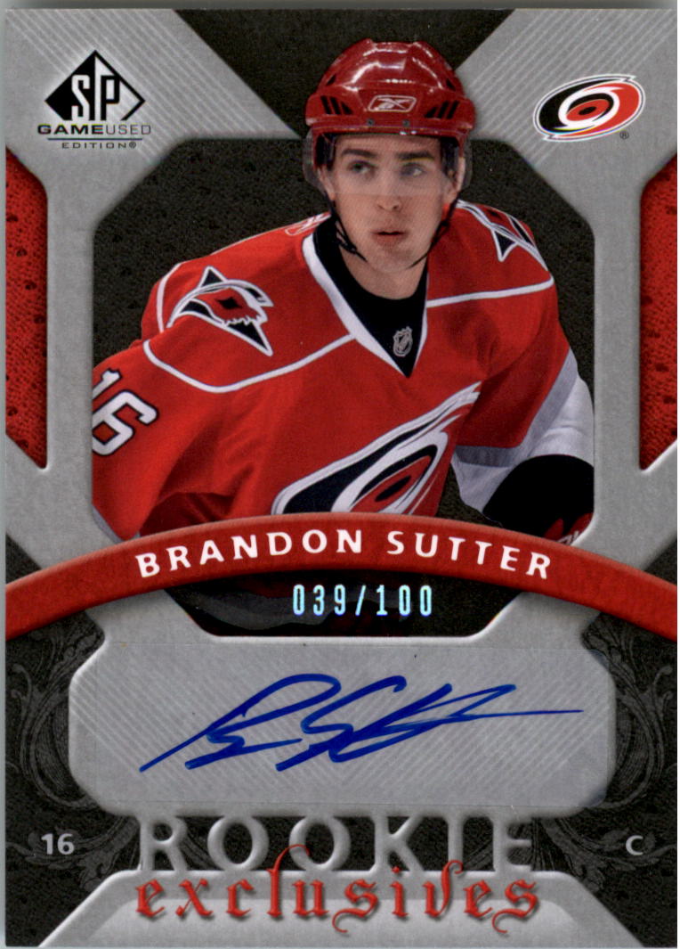 2008-09 SP Game Used Rookie Exclusive Autographs #REBS Brandon Sutter
