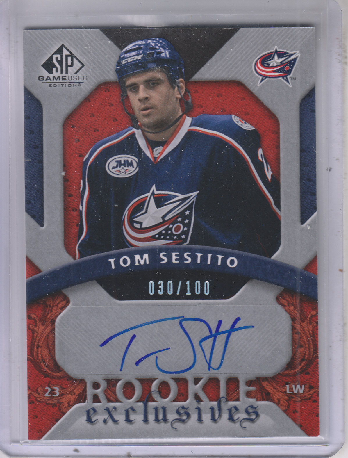 2008-09 SP Game Used Rookie Exclusive Autographs #RETS Tom Sestito