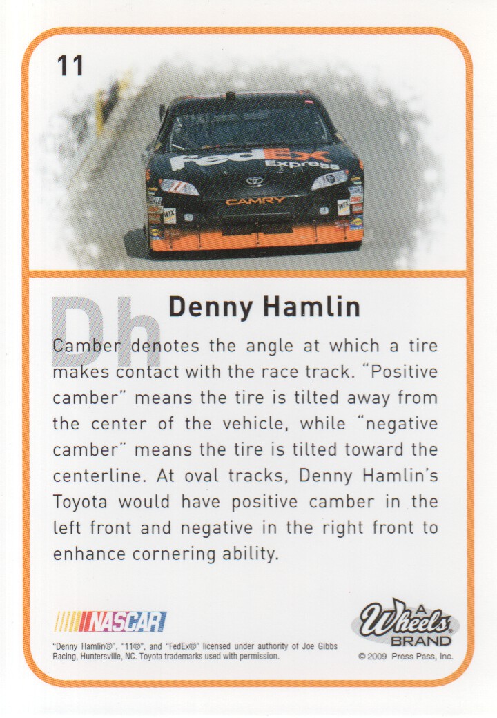 2009 Element #11 Denny Hamlin back image