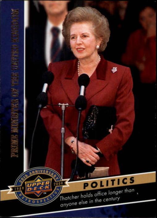2009 Upper Deck 20th Anniversary #173 Margaret Thatcher