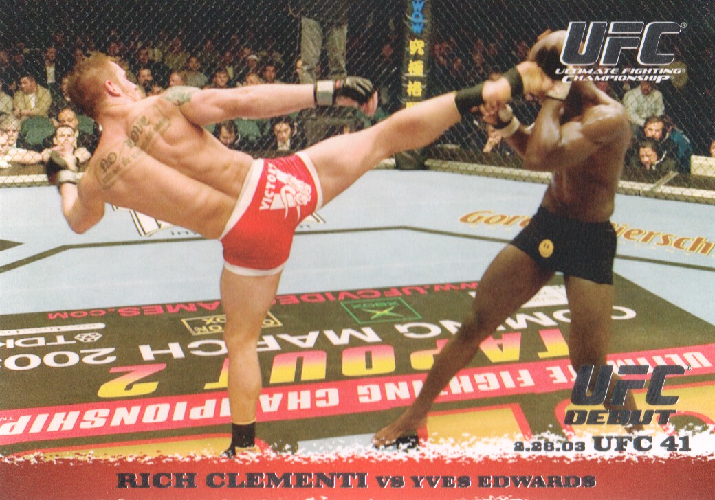 2009 Topps UFC Round 1 #13 Rich Clementi RC vs. Yves Edwards