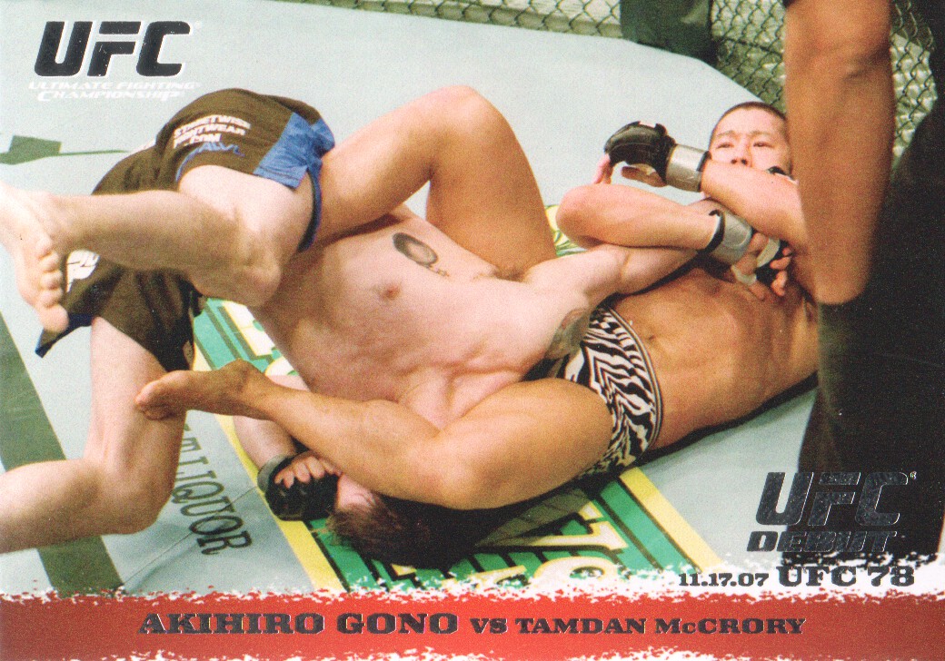 2009 Topps UFC Round 1 #71 Akihiro Gono RC vs. Tamdan McCrory