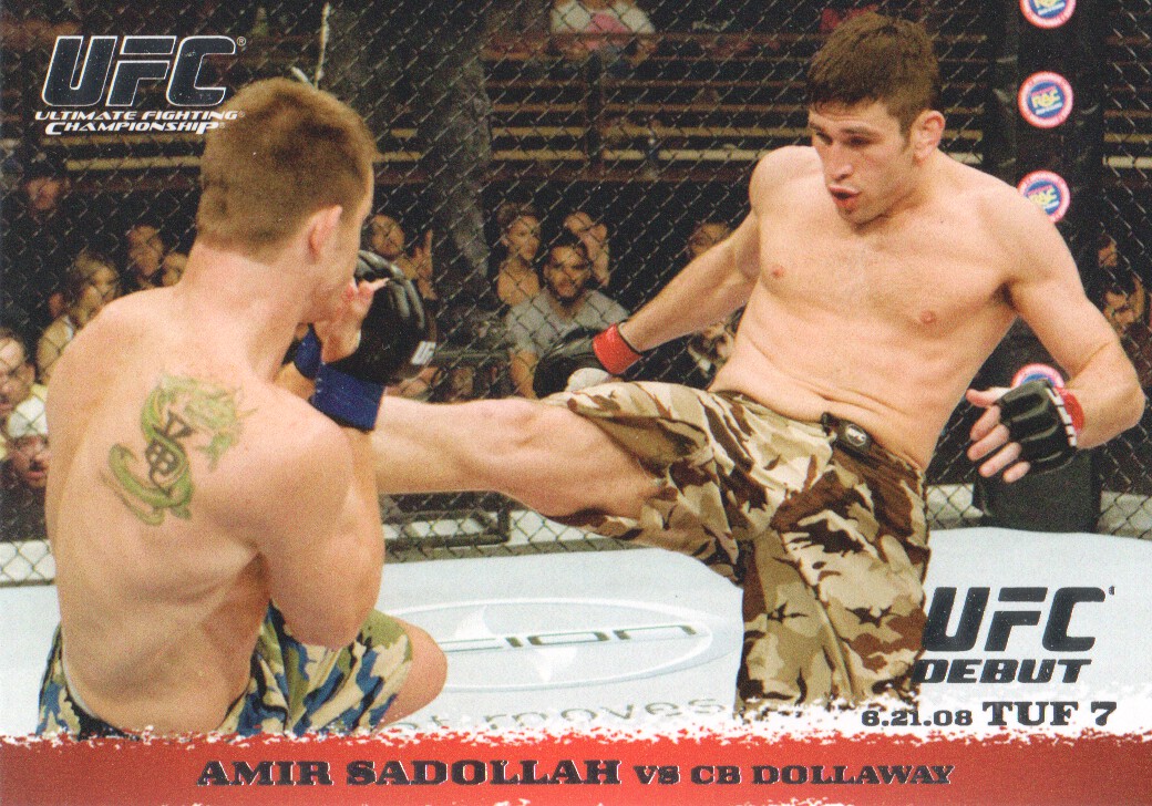 2009 Topps UFC Round 1 #87 Amir Sadollah RC vs. CB Dollaway