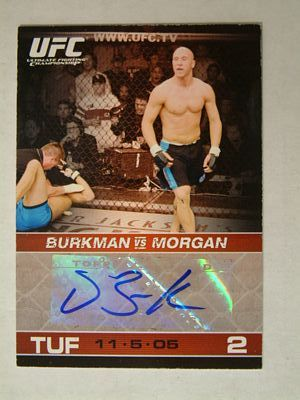 2009 Topps UFC Round 1 Autographs #AJB Josh Burkman G