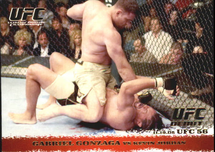2009 Topps UFC Round 1 Gold #38 Gabriel Gonzaga vs. Kevin Jordan