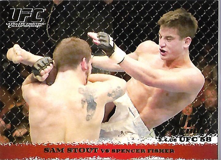 2009 Topps UFC Round 1 Gold #39 Sam Stout vs. Spencer Fisher