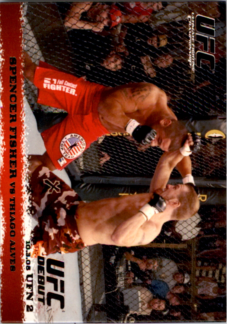 2009 Topps UFC Round 1 Silver #36 Spencer Fisher vs. Thiago Alves