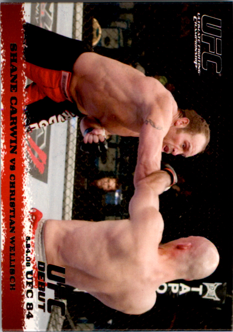 2009 Topps UFC Round 1 Silver #84 Shane Carwin vs. Christian Wellisch