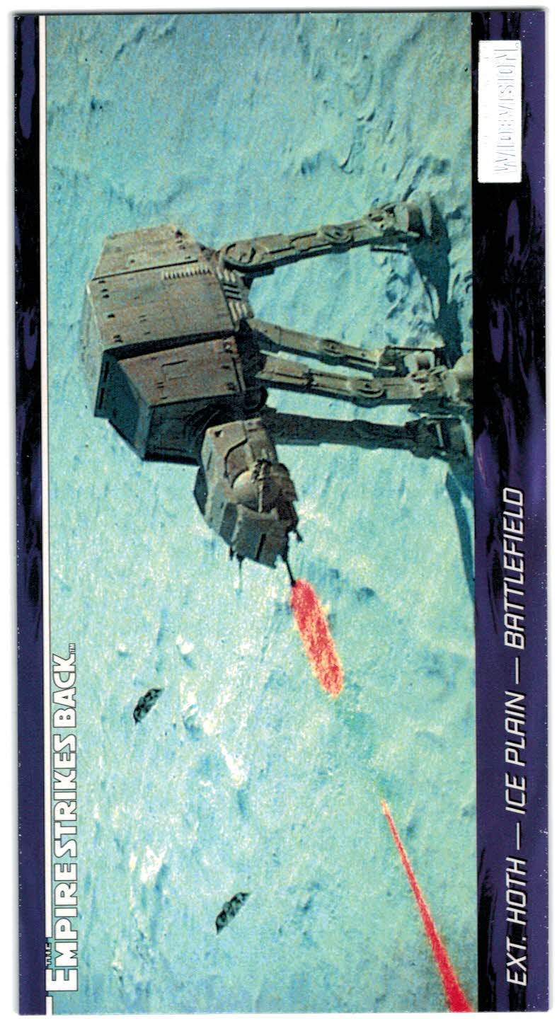 1995 Topps Widevision Star Wars Empire Strikes Back #27 AT-AT seen from above