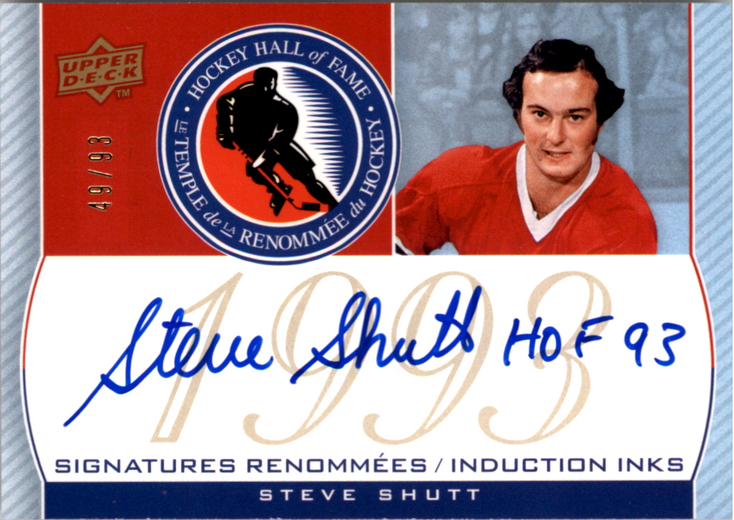 2008-09 Upper Deck Montreal Canadiens Centennial HOF Induction INKS #HOFSS Steve Shutt/93