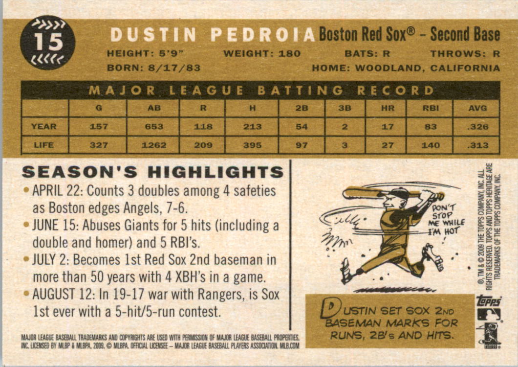 2009 Topps Heritage Baseball Card Pick (Base) 1-329 - Picture 29 of 500