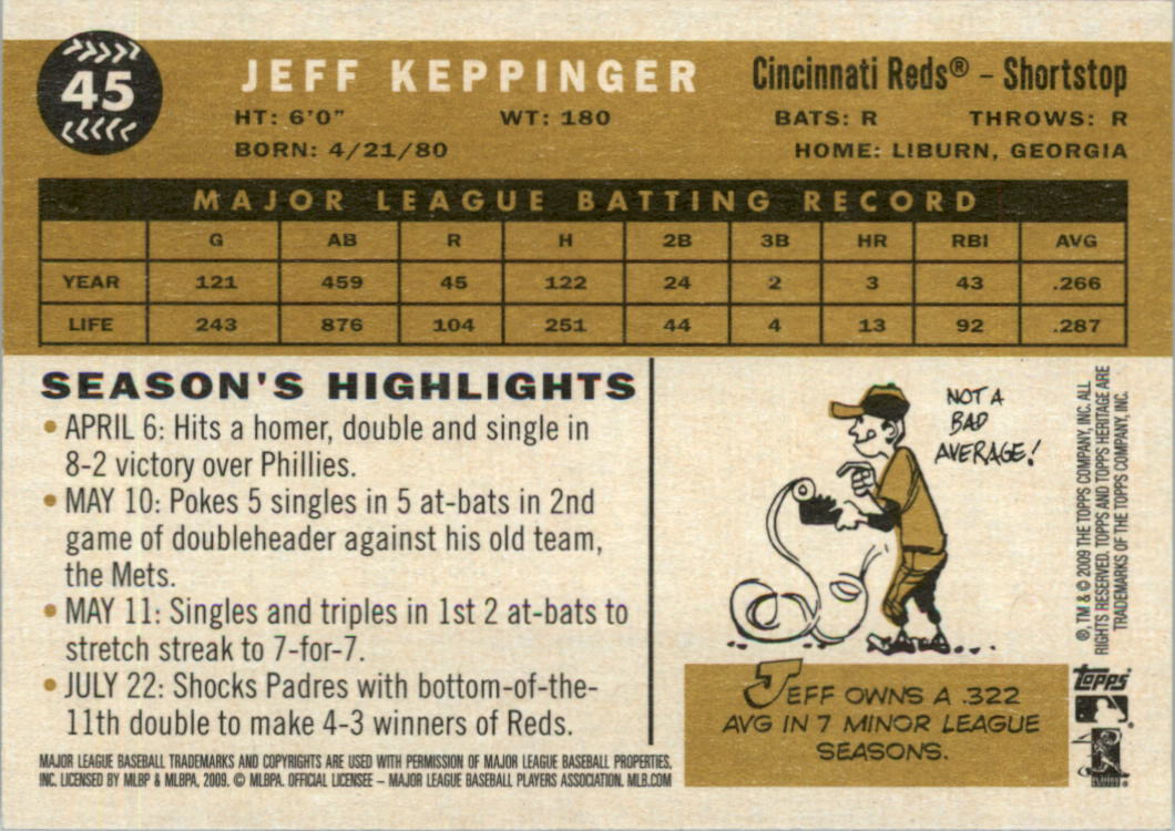 2009 Topps Heritage Baseball Card Pick (Base) 1-329 - Picture 77 of 500