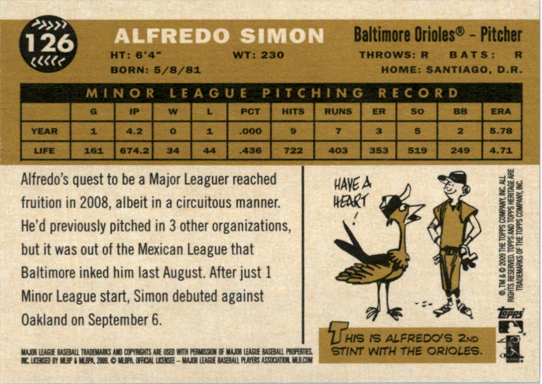 2009 Topps Heritage Baseball Card Pick (Base) 1-329 - Picture 207 of 500