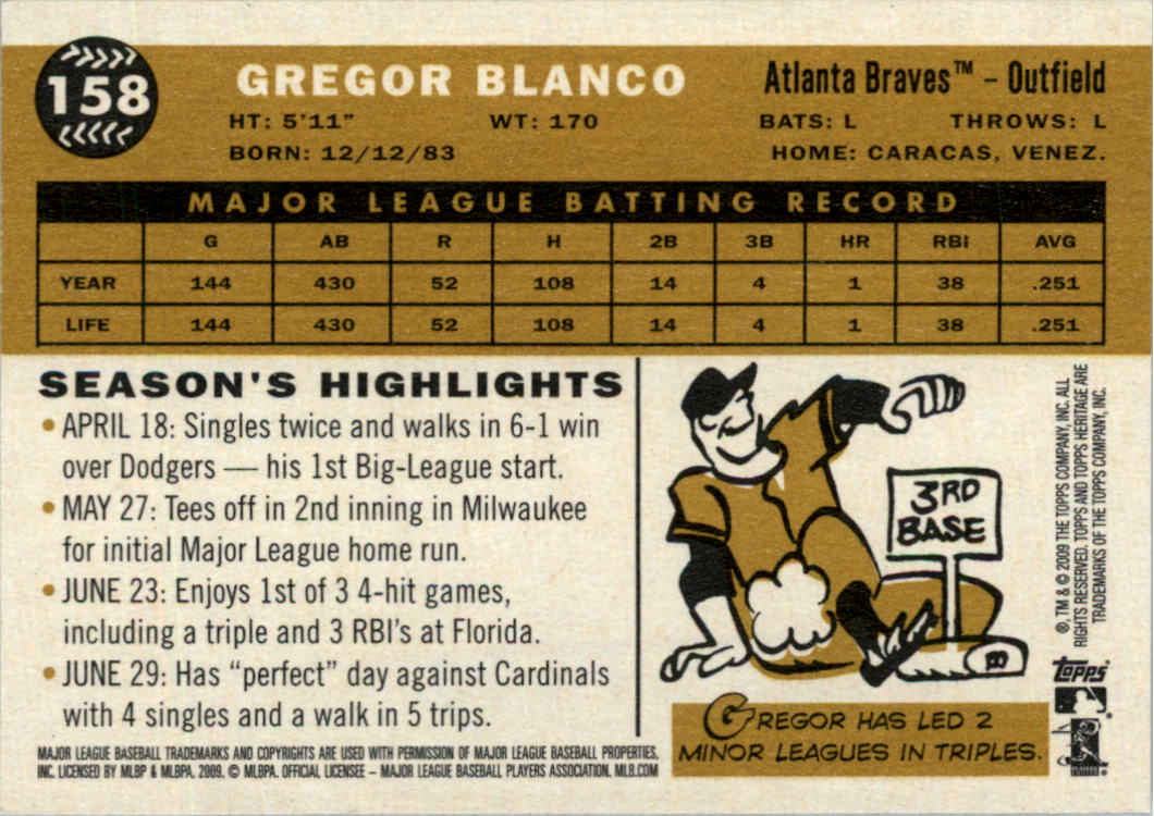 2009 Topps Heritage Baseball Card Pick (Base) 1-329 - Picture 252 of 500
