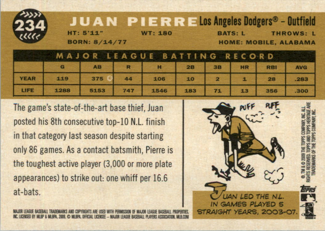 2009 Topps Heritage Baseball Card Pick (Base) 1-329 - Picture 358 of 500