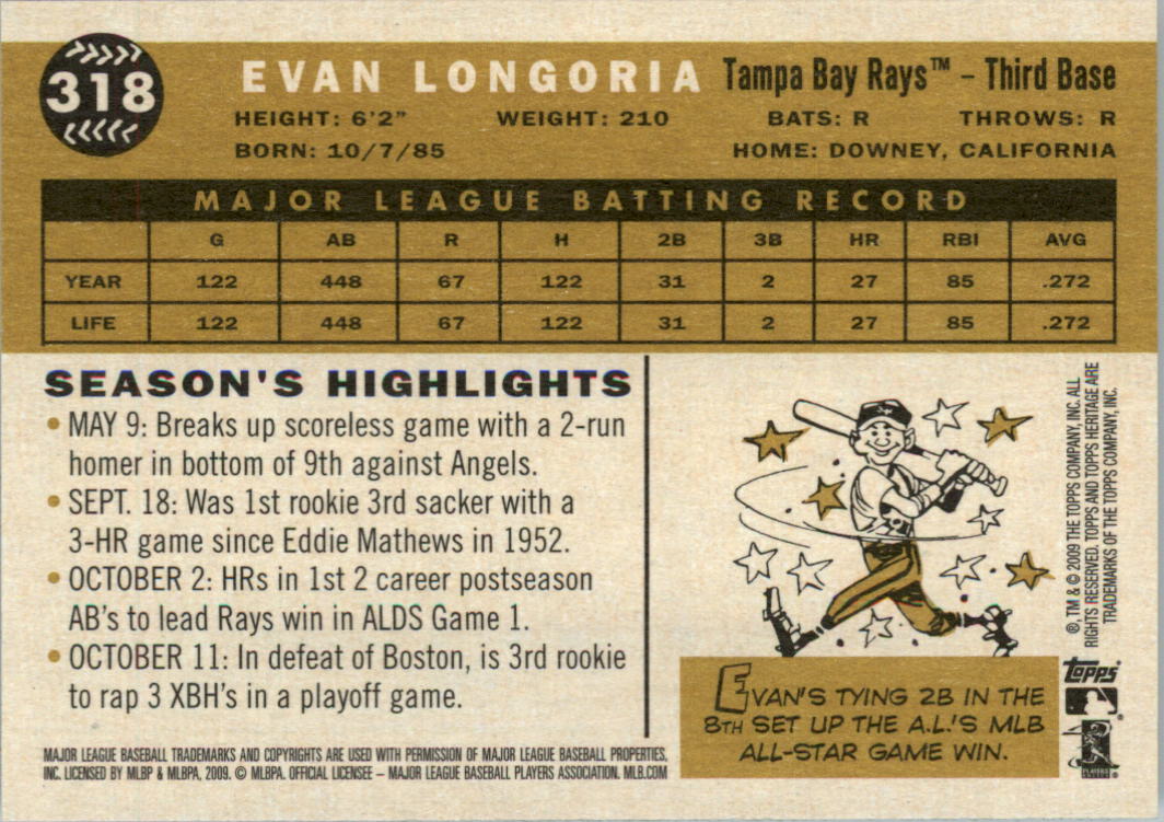 2009 Topps Heritage Baseball Card Pick (Base) 1-329 - Picture 492 of 500