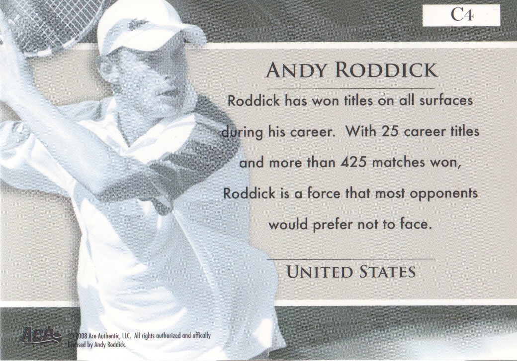 2008 Ace Authentic Match Point Contenders Insert Tennis Cards Pick from List - Bild 3 von 5