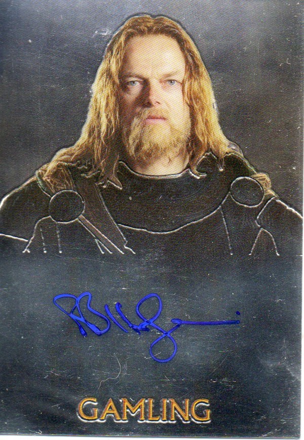2004 Topps Chrome Lord of the Rings Trilogy Autographs #NNO Bruce Hopkins