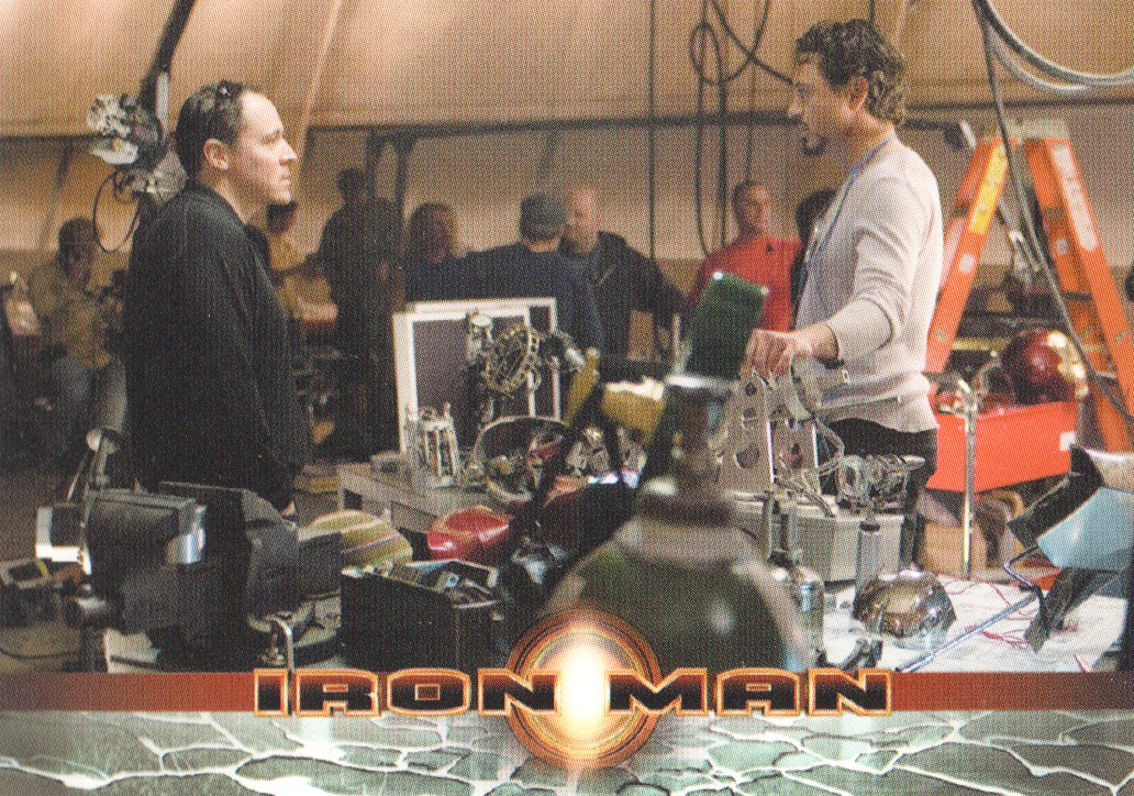 2008 Rittenhouse Iron Man #63 Director Jon Favreau and Robert Downey Jr. (Tony Stark)