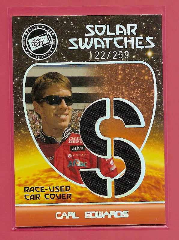 2009 Press Pass Eclipse Solar Swatches #SSCE7 Carl Edwards S/299