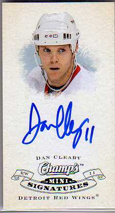 2008-09 Upper Deck Champ's Mini Signatures #CSDC Dan Cleary