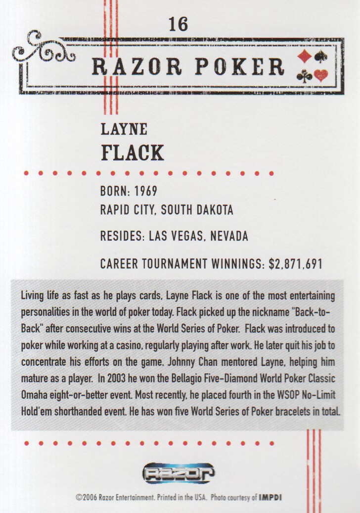 Tarjetas coleccionables Razor Poker 2006: elige de la lista - Imagen 19 de 85