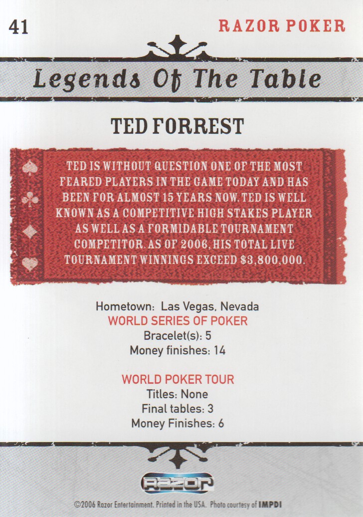 Tarjetas coleccionables Razor Poker 2006: elige de la lista - Imagen 45 de 85