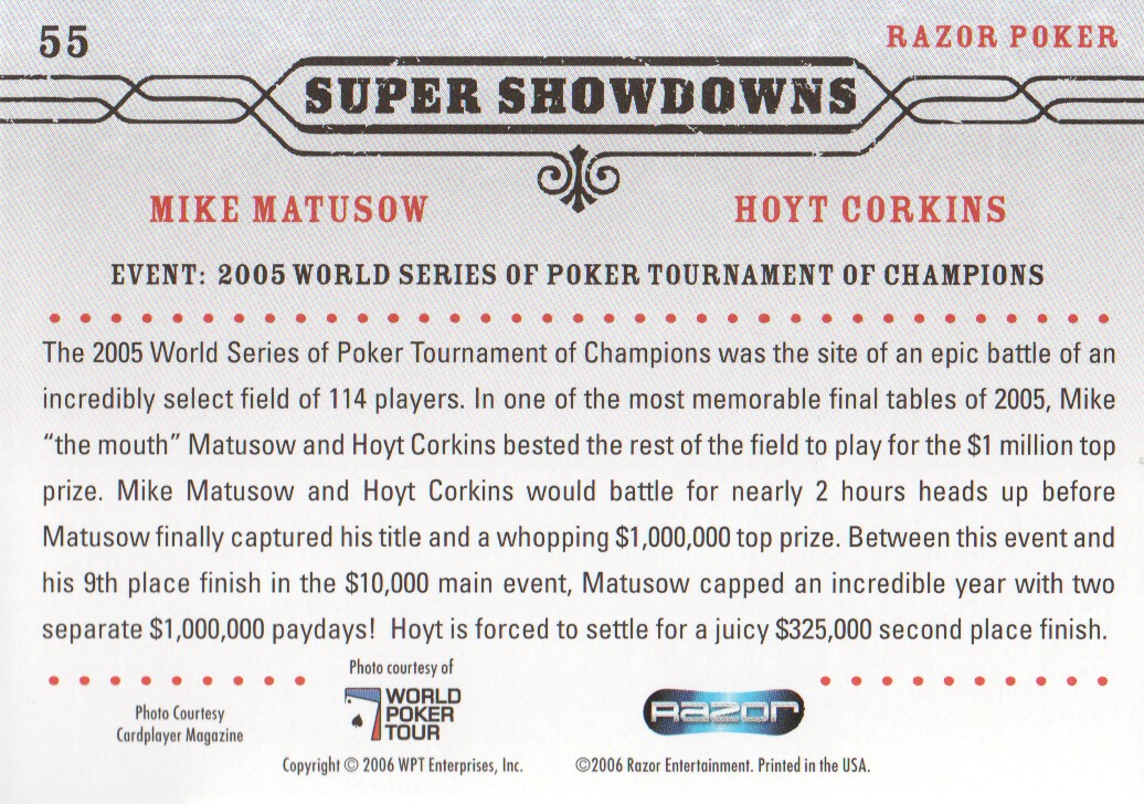 Tarjetas coleccionables Razor Poker 2006: elige de la lista - Imagen 55 de 85